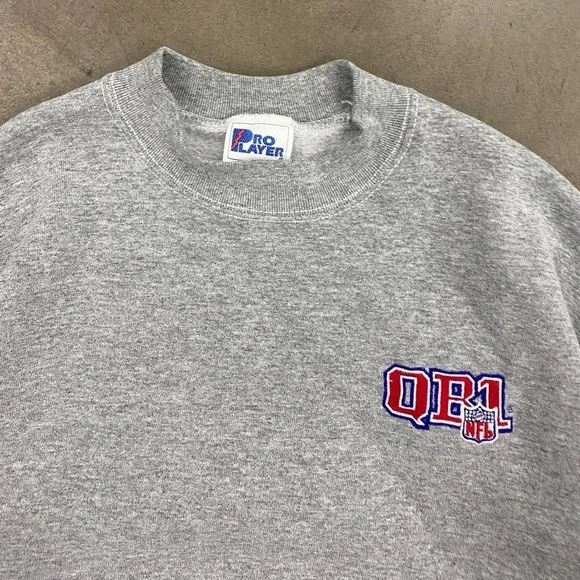 Vintage NFL Pro Player QB Club 90s Sweatshirt Crewneck Size XL - Picture 2 of 6